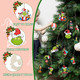 24PCS Grinchs Christmas Decorations,Unique Wooden Christmas Hangings Ornaments for Christmas Tree Topper, Xmas Tree Decor for Indoors Home Party Decor