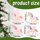 24 Pieces Christmas Tree Ornaments Unicorn Christmas Decor Pink Purple Unicorn Christmas Tree Hanging Ornament s for Girls Kids Friends Birthday Party Supplies