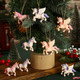 24 Pieces Christmas Tree Ornaments Unicorn Christmas Decor Pink Purple Unicorn Christmas Tree Hanging Ornament s for Girls Kids Friends Birthday Party Supplies