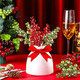 Geosar 16 Pcs Christmas Berry for Christmas Tree Winter Berries Pick Decorative Xmas Artificial Berry Stems for Wreath Garland Glitter Crafts DIY Ornaments for Holiday Home Party Decor(Red, Green)