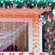 Gerrii 9 Feet Large Christmas Tree Candy Bead Garland Holiday Red and White Peppermint Decorations Christmas Plastic Garland Hanging Ornaments for Xmas Party Fireplace Home Decor(2 Pieces)