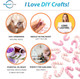 Glaciart One Mini Felt Candy Cane Decoration (Pink/White) - 1.18" (3cm) - Set of 20 - DIY Garland, Arts Crafts Supplies, Cute Home Decor for Christmas - Hand-Felted Natural Wool Material Glaciart One Mini Felt Candy Cane Decoration (Pink/White) - 1.18" (3cm) - Set of 20 - DIY Garland, Arts Crafts Supplies, Cute Home Decor for Christmas - Hand-Felted Natural Wool Material
