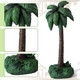 Christmas Realistic Palm Tree Artificial Single Palm Tree Resin Table Top Nativity Figurine for Christmas Nativity Scene Indoor s, 11.8'' Apply to 7'' and 10'' Scale Collection