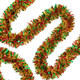 33FT Christmas Tinsel Garland Multicolor Metallic Tinsel Twist Garland Glitter Foil Garland Hanging Decoration for Xmas Tree Decoration Wedding Party Supplies (Red Green Golden)