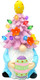 Large Easter Decorations Easter Gnome Lighted 10.23” Easter Gnomes Resin Lighted Up Tree with Multicolored LED Battery Operated for Tabletop Home Room Table Fireplace Office Easter Decor