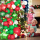 Christmas Balloon Garland Arch Kit, Green Red White Balloon Arch, Star Foil Balloon Christmas Cane Snowflake Christmas Tree Balloon for Christmas Year Party Decorations Christmas Balloon Garland Arch Kit, Green Red White Balloon Arch, Star Foil Balloon Christmas Cane Snowflake Christmas Tree Balloon for Christmas Year Party Decorations