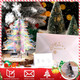 Hatisan Pop Up Christmas Tree, 7.87 inch Small Christmas Tree 3D Pop Up Card Trees with Christmas Card and Envelope for Christmas Decorations s