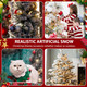 hatisan 2.2 Lbs Snow Flocking Powder with A Spray Bottle, Instant Snow Fake Snow, Flocking Kit for Christmas Decorations Indoor Outdoor (2.2 Pounds)