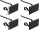 Haute Decor The Original MantleClip® Stocking Holder with Chalkboard Icons 4-Pack (Black) - Personalize Your Christmas Stocking Hangers with Names