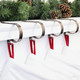 Haute Decor The Original MantleClip Stocking Holder with Holly Embossed Design- 4 Pack (Oil-Rubbed Bronze) - Christmas Stocking Hanger Adjusts to Fit Various Mantel Styles