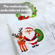 Embroidered Cotton Table Napkin, Cloth Napkins Set of 4 18"x18" Mix Snowman & Laurel Wreath Christmas Napkin, Dining Room, Napkins Cloth Machine Washable, Christmas Napkins, Great Present Ideas