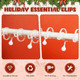 Christmas Banister Clips Christmas Light Clips for Banister Holiday Garland Banister Clips Hanger Hooks for Stockings String Lights Indoor Outdoor Decorations Stair Railing Fence Deck (White, 50 PCS)