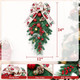 HiiARug 2Pack Artificial Christmas Swags, 24" Teardrop Christmas Decorative Swag with Berries, Pinecones, Winter Pine and Cypress Leaf Swag for Indoor Outdoor Window Wall Fireplace Holiday Xmas Decor HiiARug 2Pack Artificial Christmas Swags, 24" Teardrop Christmas Decorative Swag with Berries, Pinecones, Winter Pine and Cypress Leaf Swag for Indoor Outdoor Window Wall Fireplace Holiday Xmas Decor