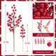 HOHOTIME Christmas Holly Berry Stem Ornaments, 8 Large Branches/32 Small Branches Artificial Berry Stem, Removable Artificial Glitter Berry Stem Ornaments, Home Decorative for Christmas Tree Wreath HOHOTIME Christmas Holly Berry Stem Ornaments, 8 Large Branches/32 Small Branches Artificial Berry Stem, Removable Artificial Glitter Berry Stem Ornaments, Home Decorative for Christmas Tree Wreath