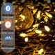 Christmas Lights - Battery Operated String Lights 50 Count Clear LED Mini Lights 8 Modes Mini Light Set with Timer for Xmas Tree Wreath Party Indoor Outdoor Decor, Waterproof, Warm White