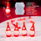 Christmas String Lights 10ft 30 LEDs Red Gnome Lights Battery Powered & USB Plug in with Remote Christmas Garlands Ornaments Twinkle Lights for Home House Party Decoration
