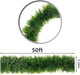 Green Garland Christmas Decorations,50Ft Xams Greenery Tinsel Stems Non-Lit Soft Twist Garland Decor for Tree Stairs Railing Front Door Mantle Fireplace Indoor Outdoor Holiday Home Green Garland Christmas Decorations,50Ft Xams Greenery Tinsel Stems Non-Lit Soft Twist Garland Decor for Tree Stairs Railing Front Door Mantle Fireplace Indoor Outdoor Holiday Home