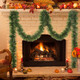 Green Garland Christmas Decorations,50Ft Xams Greenery Tinsel Stems Non-Lit Soft Twist Garland Decor for Tree Stairs Railing Front Door Mantle Fireplace Indoor Outdoor Holiday Home Green Garland Christmas Decorations,50Ft Xams Greenery Tinsel Stems Non-Lit Soft Twist Garland Decor for Tree Stairs Railing Front Door Mantle Fireplace Indoor Outdoor Holiday Home