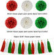 Red White Green Christmas Decorations - 23pcs Tissue Paper Flowers Pom Poms Tassel Garland Banner 3D Christmas Tree Paper Streamers Christmas Party Decorations For Home Indoor Outdoor Hanging Decor Red White Green Christmas Decorations - 23pcs Tissue Paper Flowers Pom Poms Tassel Garland Banner 3D Christmas Tree Paper Streamers Christmas Party Decorations For Home Indoor Outdoor Hanging Decor