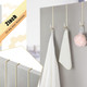 15 Inch Wreath Hanger Hooks Over Door Metal Hooks Practical Clothes Towel Hanger Hooks for Christmas Front Door Decorations (Champagne,6 Pieces)