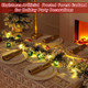 Hotop 2 Pcs 9 ft Christmas Snowy Flocked Garland White Flocked Spruce Garland Winter Frosted Artificial Pine Garland for Xmas Seasonal Indoor Home Fireplace Mantle Tree Stair Decor