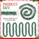 Hotop 164 ft Christmas Frost Tip Tinsel Garland Glitter Silver Edge Metallic Streamers Christmas Tree Hanging Twist Garland Decorations for Indoor and Outdoor Holiday Party Supplies (Green)