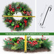 Christmas Wreath, 24inch Wreaths, Artificial Wreaths for Front Door, with Wreath Hanger, Autumn and Winter, Indoors,Outdoors, corridors, Offices. (Green)