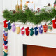 HunnmingRe Christmas Garland 6.56Ft Cute Stocking Christmas Decor Crochet Christmas Stocking Garland Decorations Indoor Knitted Hanging Stocking Ornaments for Xmas Tree Mantel Supplies