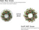 Idyllic Eucalyptus Wreath for Front Door,20" Red Berries Christmas Wreath with Pine Cones, Decorations for Everyday Farmhouse Window Outdoor/Indoor