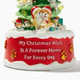 iHeartDogs Ceramic-Style Nostalgic Mini Dog Christmas Tree Figurine - My Christmas Wish