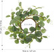 Ipetboom 4Pcs Round Candle Rings Wreaths Easter Wreath tificial Eucalyptus Leaves Wreaths for Pillars Farmhouse Wedding Table Party Home Decor