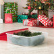 IRIS USA 33 Quart Christmas Wreath Storage Container Box with Lid, 3-Pack, Stackable Under Bed Storage Organizer Bin with Latching Buckles for 20" Wreaths Christmas Decorations Garlands, Clear/Red