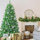 ITART 115pcs Christmas Tree Ornaments Assortment Dusty Blue Cream Gold Including Star Tree Topper Balls Large Snowflakes Pine Cone Nutcracker Figurines Bead Garland for Christmas Tree Decor