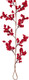 IUIBMI 6Ft Artificial Red Berry Garland Holiday Garland Christmas Red Berry Garland with Bendable Stems for Holiday Fireplace Stairs Table Decorations(#1)