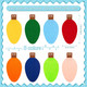 Jecery 3 Pcs Large Christmas Felt Light Bulb 9.84ft Long Garland Banner Rainbow Knit Light Bulb Ball Garland Xmas Colorful Cute Tree Hanging Decoration Christmas Party Decor Mantel Wall DIY Supplies