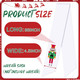 2 Pcs Christmas Wreath Sash White Satin Nutcracker Sash Holiday and Christmas Decor for Front Door Yard Doorway Indoor Outdoor Party Decoration, 56" L x 4.5" W