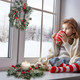 Jexine 4 Pieces Christmas Candle Rings Wreaths Small Christmas Kitchen Cabinet Wreaths Pillars Mini Candle Rings Christmas Table Centerpieces Hanging Garlands for Christmas Front Door Window Decor Jexine 4 Pieces Christmas Candle Rings Wreaths Small Christmas Kitchen Cabinet Wreaths Pillars Mini Candle Rings Christmas Table Centerpieces Hanging Garlands for Christmas Front Door Window Decor