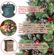Jin&Bao 4FT Potted Christmas Tree with 100 Lights, Artificial Christmas Tree Outdoor Decor 8 Mode Timer Waterproof with Long Pine Cones & Red Berries for Front Door, Porch, 2 Pack Jin&Bao 4FT Potted Christmas Tree with 100 Lights, Artificial Christmas Tree Outdoor Decor 8 Mode Timer Waterproof with Long Pine Cones & Red Berries for Front Door, Porch, 2 Pack