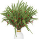 20 PCS Christmas Branches 17 Inch Artificial Christmas Tree Picks with Red Berries Norfolk Pine Branches for Xmas Tree Floral Arrangements Centerpieces Christmas DIY Crafts