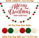 Jishi Christmas Pom Pom Garland Christmas Decorations for Tree Indoor Home Room Decor 3pk Cute Hanging Felt Ball Red White Green Pompom Bead Ornament String Banner Garland Xmas Birthday Party Supplies