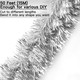 Jishi 50 FT Christmas Garland Silver Tinsel Garland Christmas Tree Decorations - Non-Lit Xmas Holiday Decor Outdoor Indoor Home Garden Outside Wedding Party Artificial Thick Silver Decorative Garland