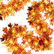 33FT Thanksgiving Tinsel Garland with LED Lights Golden Maple Leaf Metallic Twist Tinsel Garland Battery Operted Lighted Hanging Garland for Autumn Thanksgiving Halloween Party Decoration