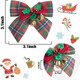 JOHOUSE Christmas Bow, 24pcs Christmas Wreath Christmas Tree Decoration s, with Iron Bells, 3.1 3.1 inch