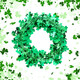 Shamrocks Wire Garland St. Patrick's Day Garland Green Irish Saint Patty Party Decorations (32.8 ft/ 10 Meters)