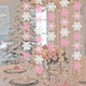 2 Pack Snowflake Banner Garland Ornaments Decorations Pink & White for Christmas Party Girls Winter Wonderland Birthday Baby Shower, Holiday Home Table Decor