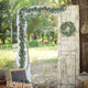 JPSOR 4pcs 26.4ft Artificial Eucalyptus Garland Greenery Garland Fake Eucalyptus Leaves for Wedding Arch Farmhouse Mantle Table Runner Centerpiece Home Party Christmas