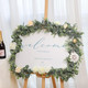 JPSOR 4pcs 26.4ft Artificial Eucalyptus Garland Greenery Garland Fake Eucalyptus Leaves for Wedding Arch Farmhouse Mantle Table Runner Centerpiece Home Party Christmas