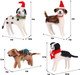 Juegoal Christmas Felt Dogs Ornaments Set of 4, Xmas Wool Puppy Hanging Decor, Felt Animal Crafts Woodland Cute Christmas Tree Wreath Decor for Home Party Supplies