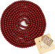 Christmas Wooden Bead Garland 16 Feet, Red Christmas Wood Bead Garland, Red Bead Garland for Christmas Tree Decorations, Christmas Xmas Holiday Favors