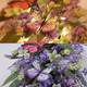 Jusdreen Artificial Lavender Wreath 19.7" with LED Lights, Artificial Spring Wreath Front Door Decor Flowers Wreath with Colorful Butterflies for Home Wedding Farmhouse Holiday